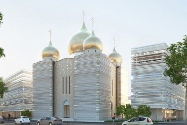 Une cathédrale orthodoxe russe