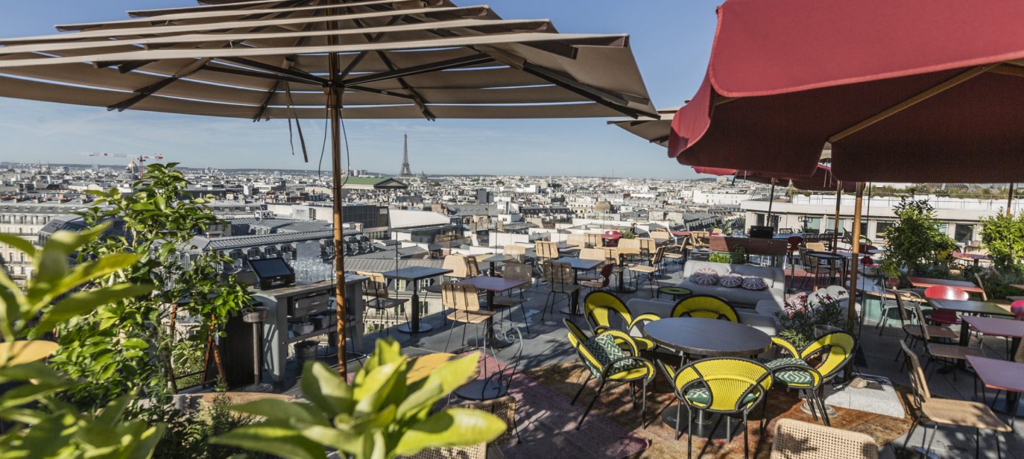 Créatures sur le Rooftop des Galeries Lafayette Paris Capitale